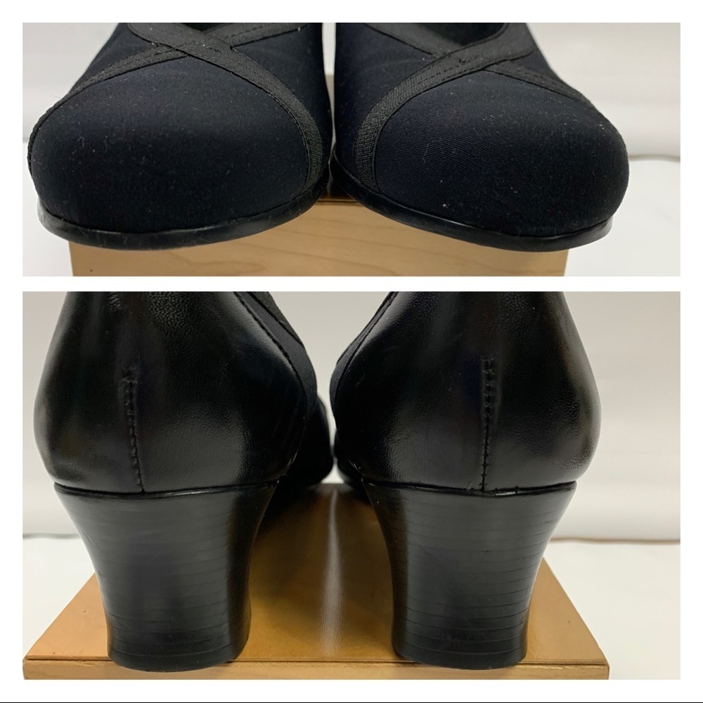 Munro Womens Black Heels Slip on Size 8.5 M - Picture 3 of 8